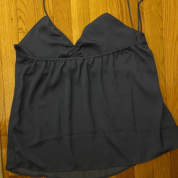 Banana Republic Granite Blue Silky Halter Layering Camisole Tank Top Size Small - Picture 3 of 4